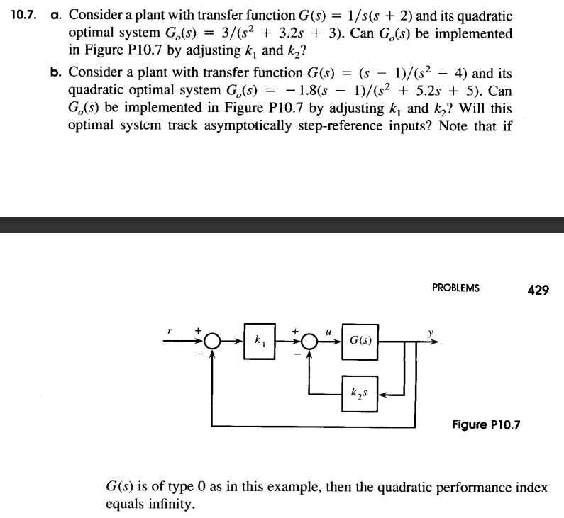 Solved a. Consider a plant with transfer function G(s) = | Chegg.com