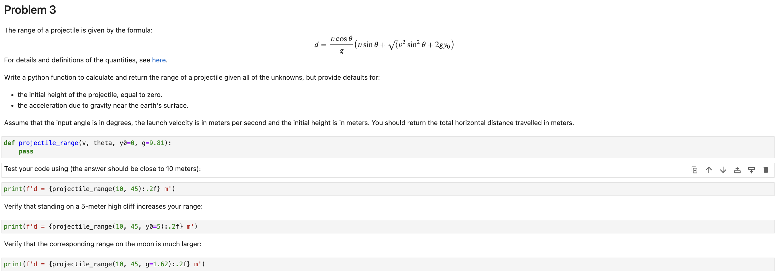 Solved Introduction to Python for Physics Note: Please be | Chegg.com