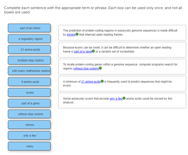 Solved Complete each sentence with the appropriate term or