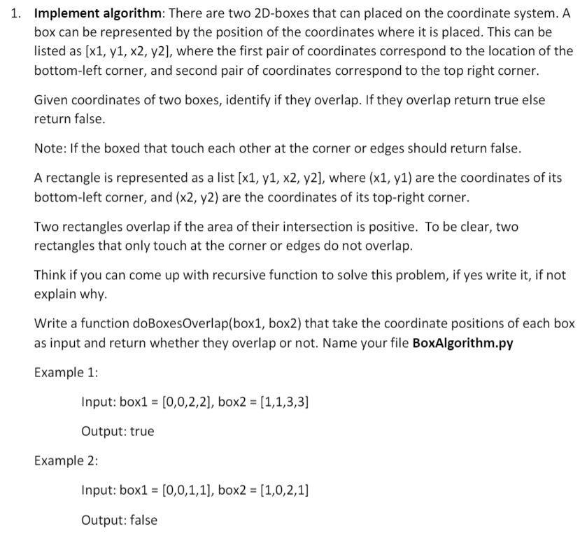 Solved boxes should not be hardcoded Python please Will | Chegg.com