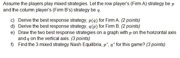 Solved Game Theory - 16 points Consider the following | Chegg.com