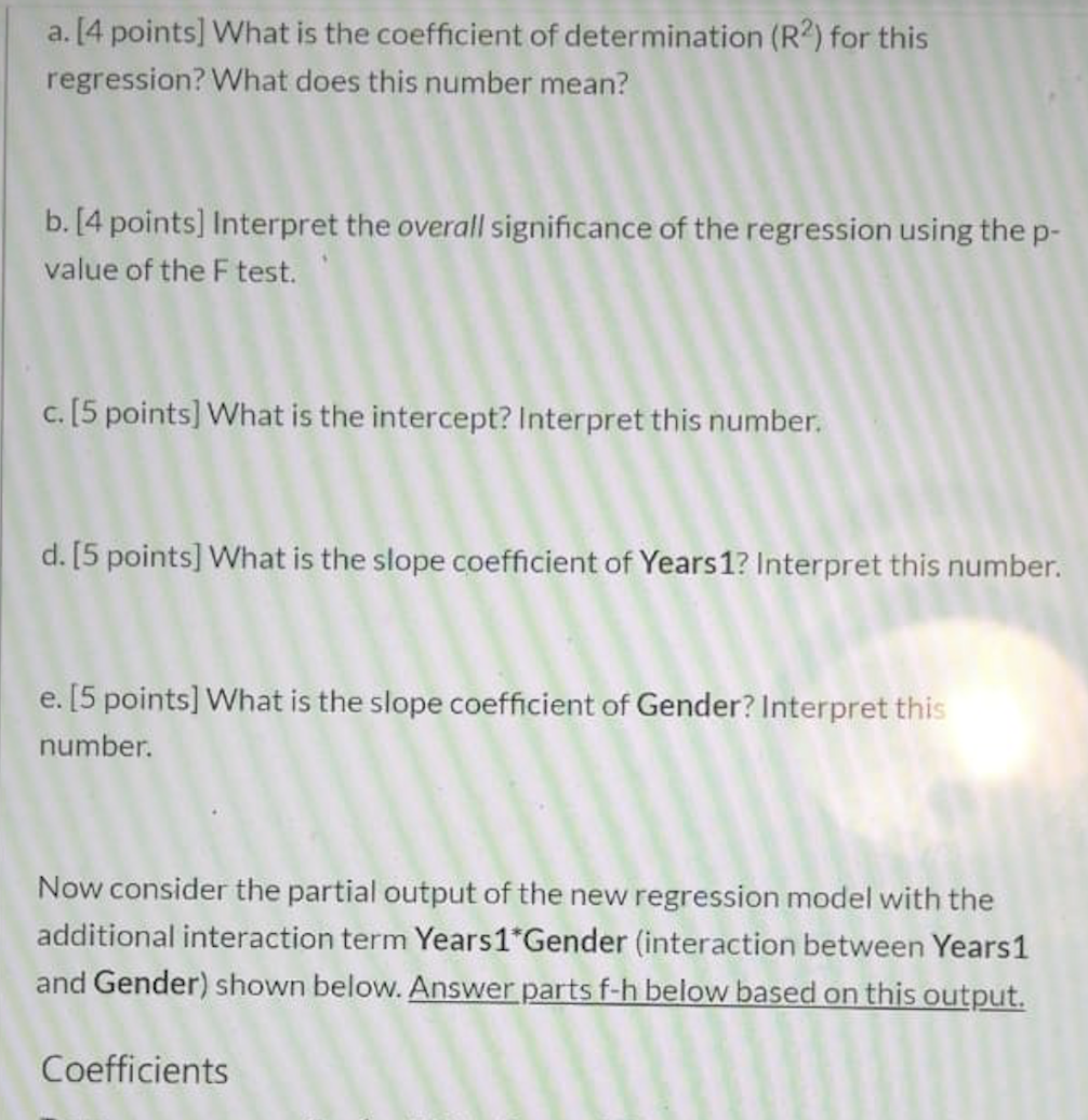 Solved Question 2 40 pts Suppose we have data set that shows | Chegg.com