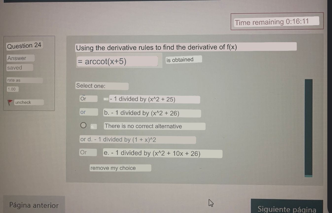 Using the derivative rules to find the derivative of \( f(x) \) or \( \mathrm{d} \). -1 divided by