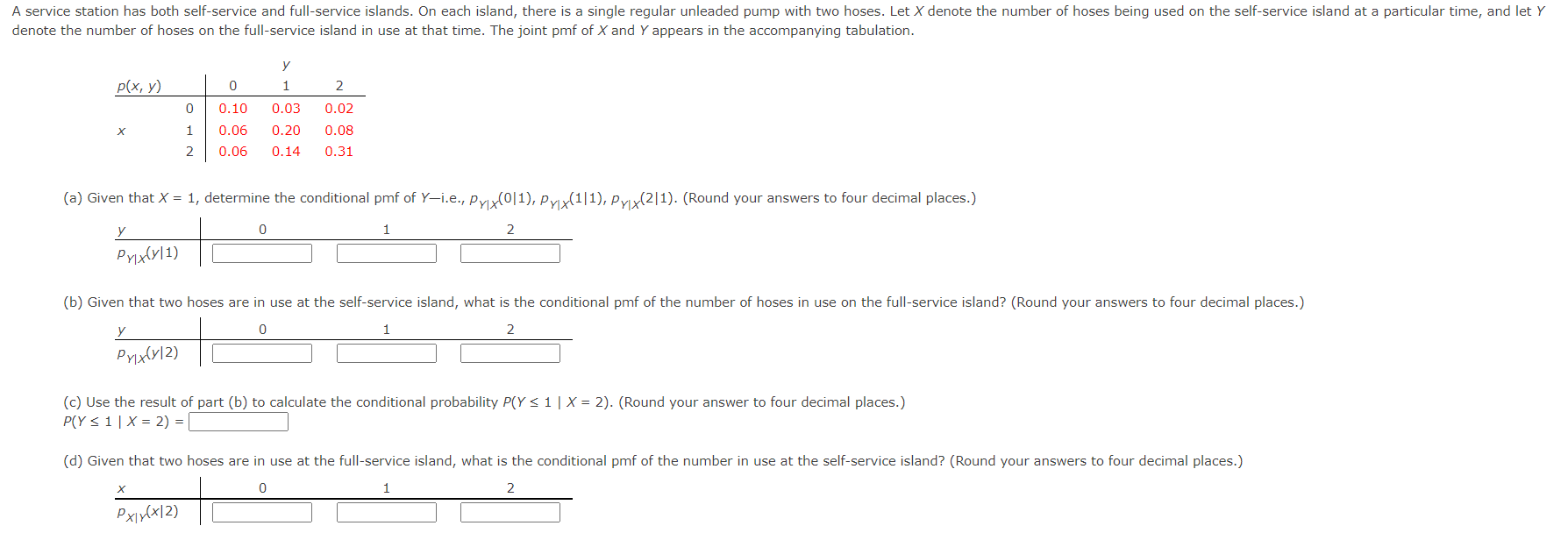 Solved A service station has both self-service and | Chegg.com