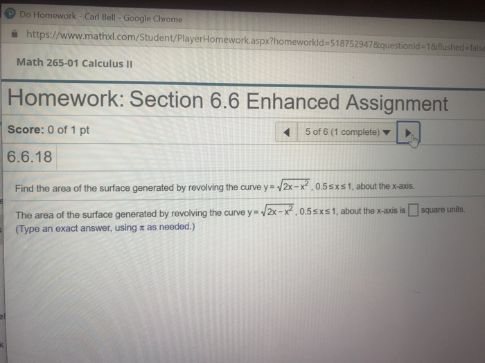 Solved Do Homework-Carl Bell -Google Chrome | Chegg.com