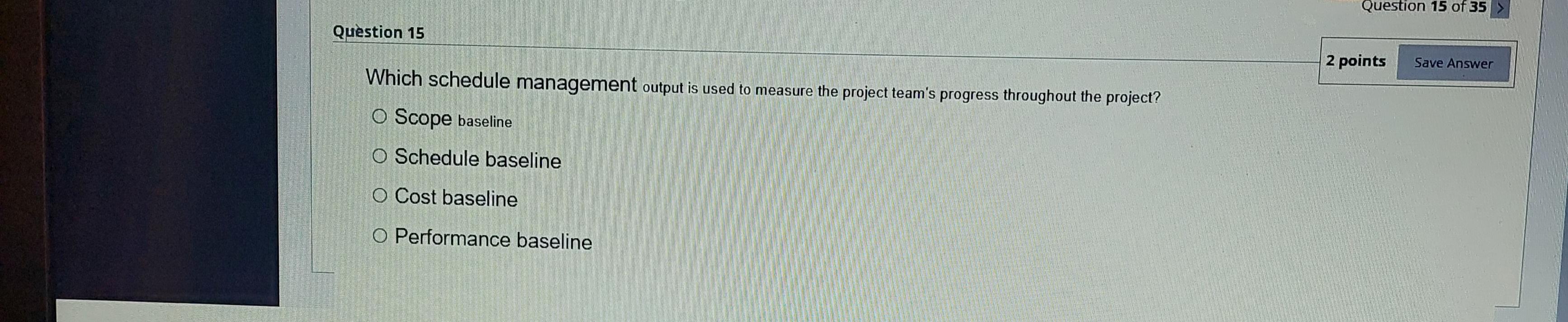 Solved Question 15 of 35 Question 15 2 points Save Answer | Chegg.com