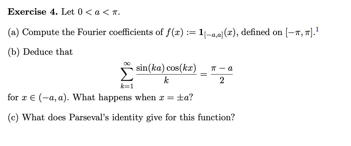 Solved Exercise 4. Let 0