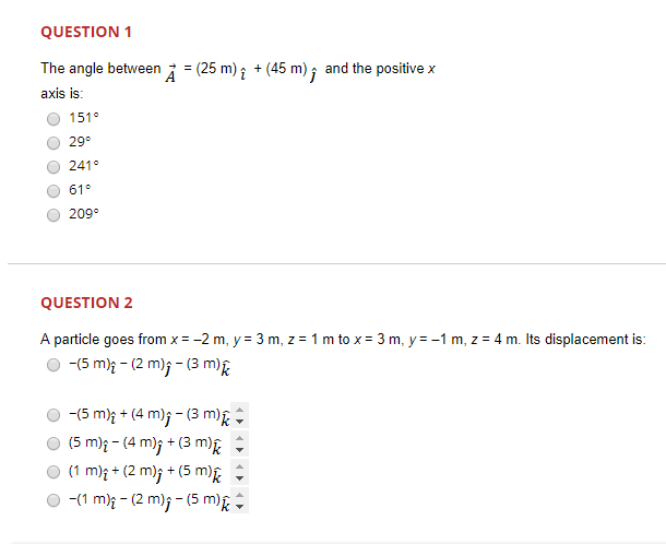 Question 1 The Angle Between 1 25 M I 45 M Chegg Com