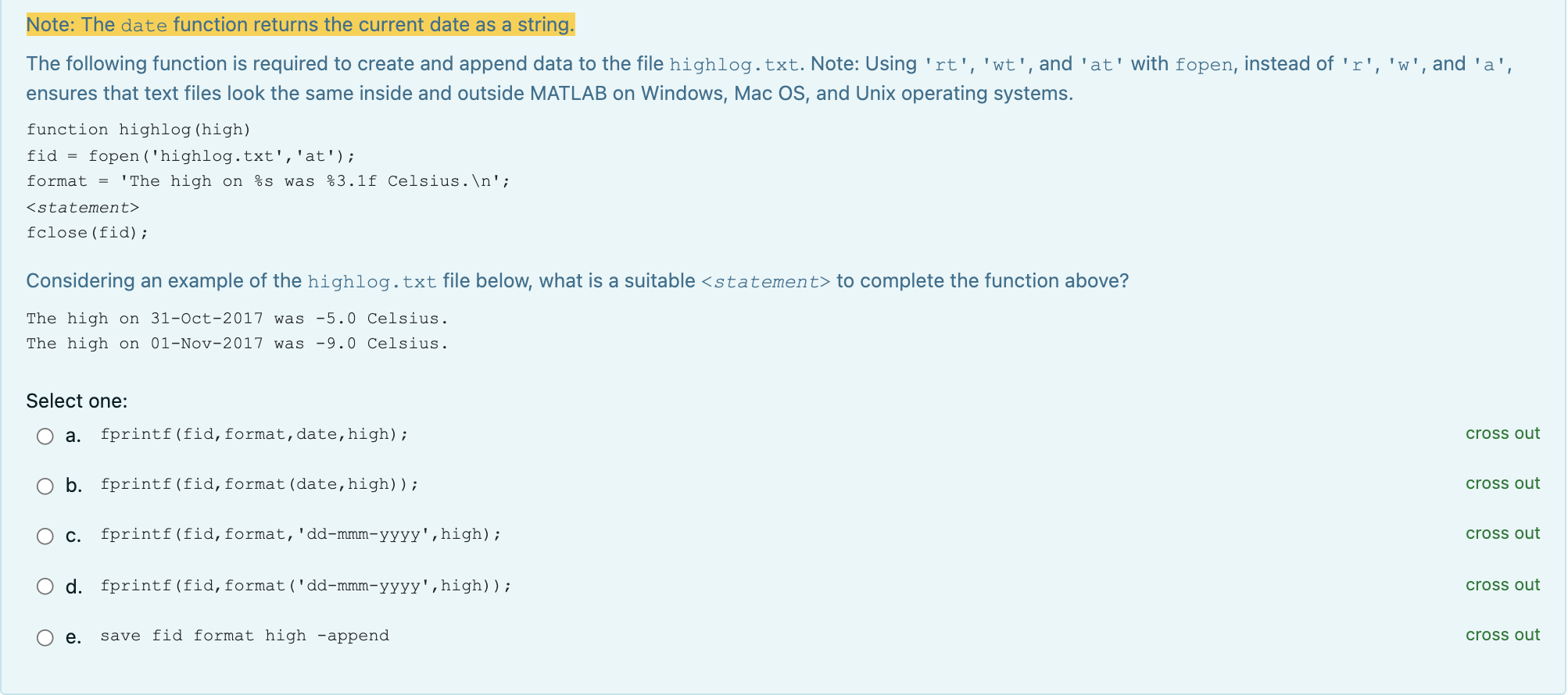 Solved Note: The date function returns the current date as a | Chegg.com