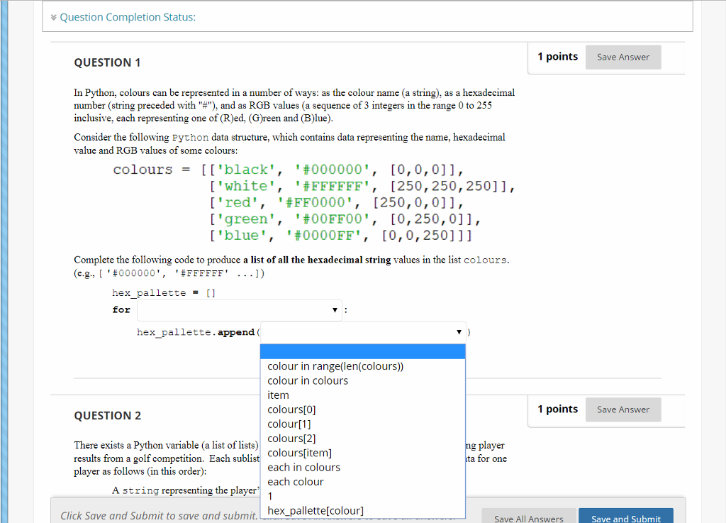 Solved Question Completion Status 1 points Save Answer | Chegg.com