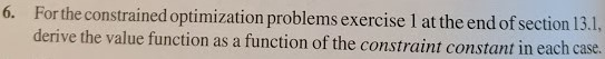 6. For the constrained optimization problems exercise | Chegg.com