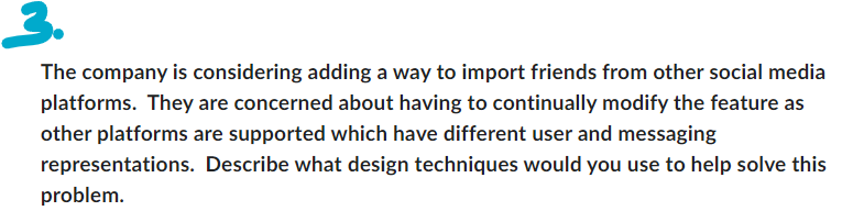 The company is considering adding a way to import friends from other social media platforms. They are concerned about having 