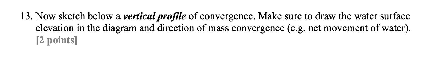 Solved Now sketch below a vertical profile of convergence. | Chegg.com