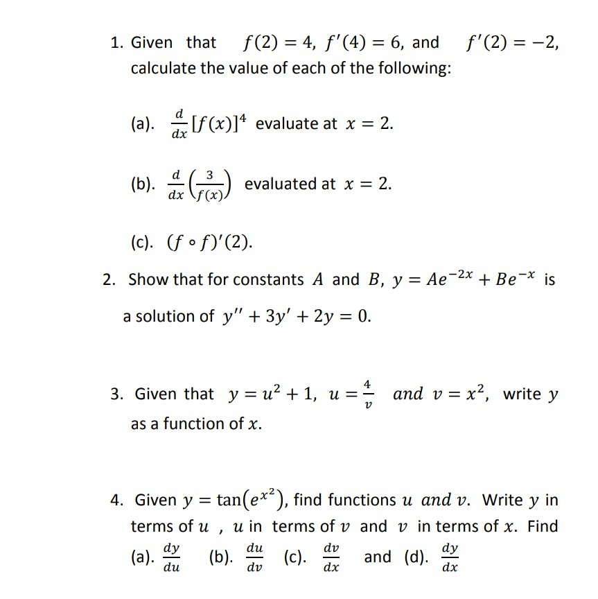 Solved F 2 2 F 2 4 F 4 6 And 1 Given That Calculate Chegg Com