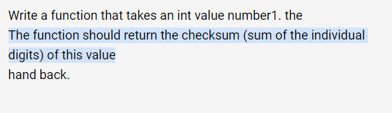 Solved Write a function that takes an int value number 1. | Chegg.com