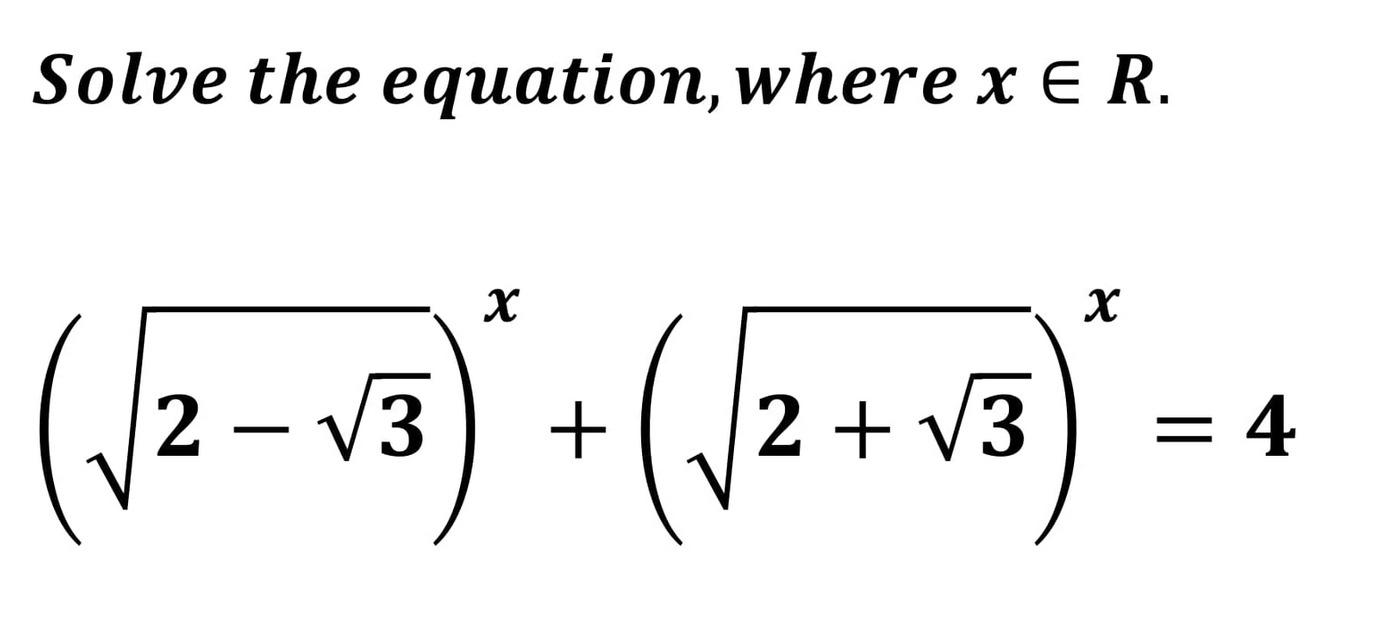 Solved Solve the equation, where x E R. х х (1215) + (+2+