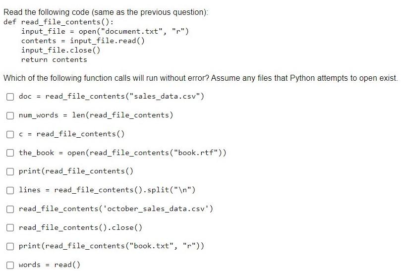 Solved Read the following code (same as the previous | Chegg.com