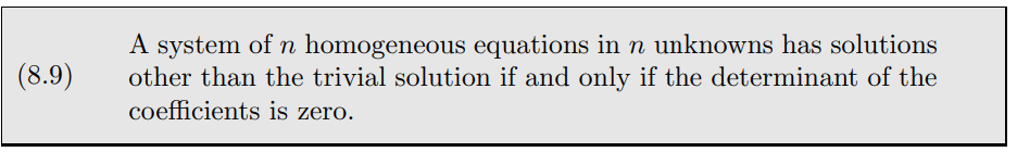 Solved A system of n homogeneous equations in n unknowns has | Chegg.com