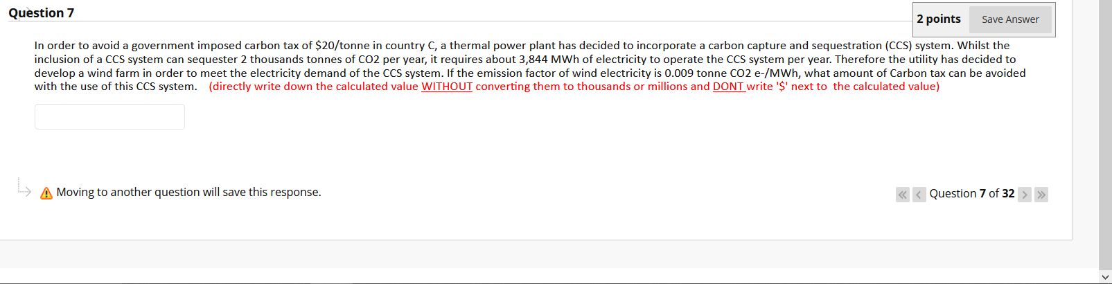 Solved Question 7 2 points Save Answer In order to avoid a | Chegg.com