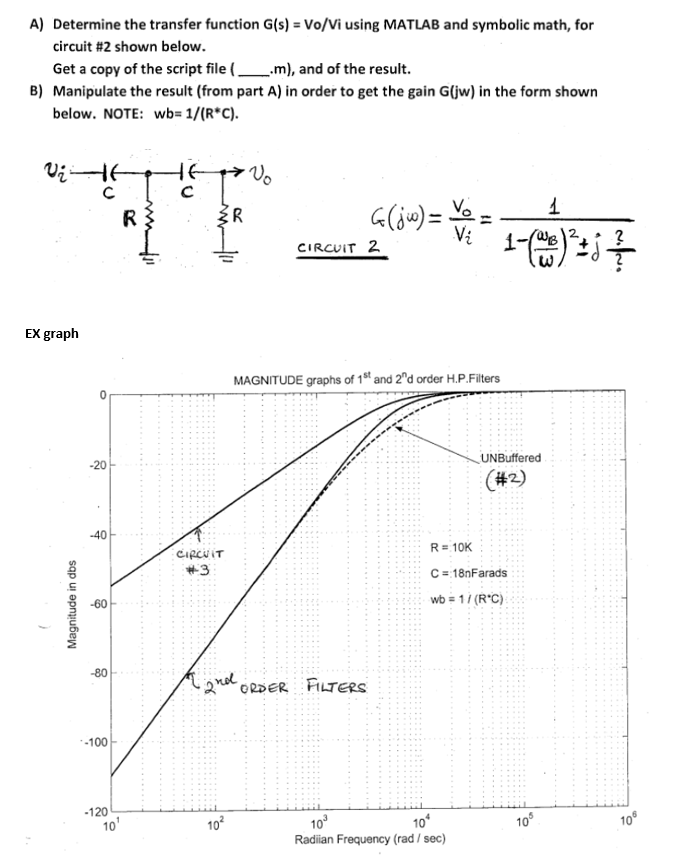 Solved A) Determine the transfer function G(s) = Vo/Vi using | Chegg.com