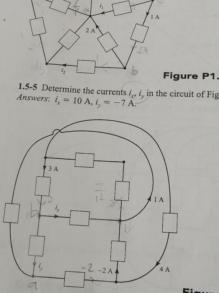 Solved 11 Al 1 A 2A LA B. Figure P1. 1.5-5 Determine The | Chegg.com