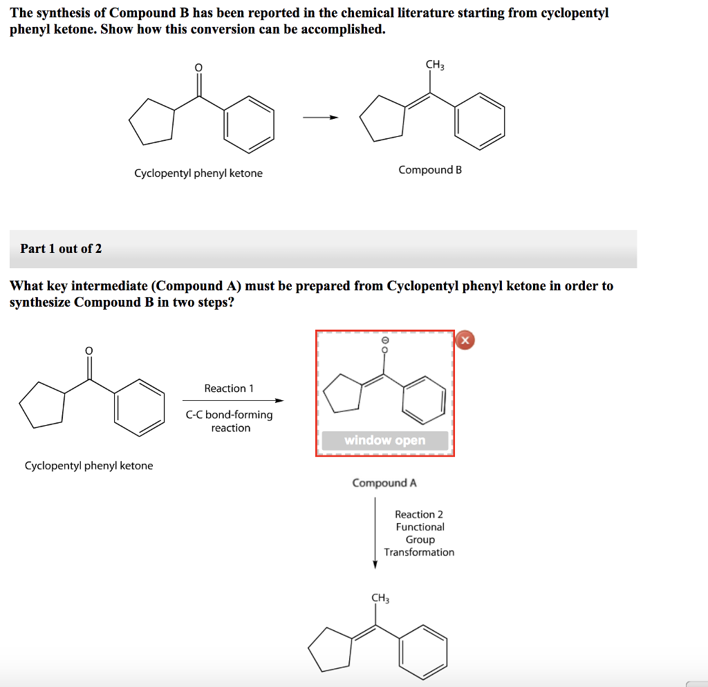 Solved The Synthesis Of Compound B Has Been Reported In The | Chegg.com