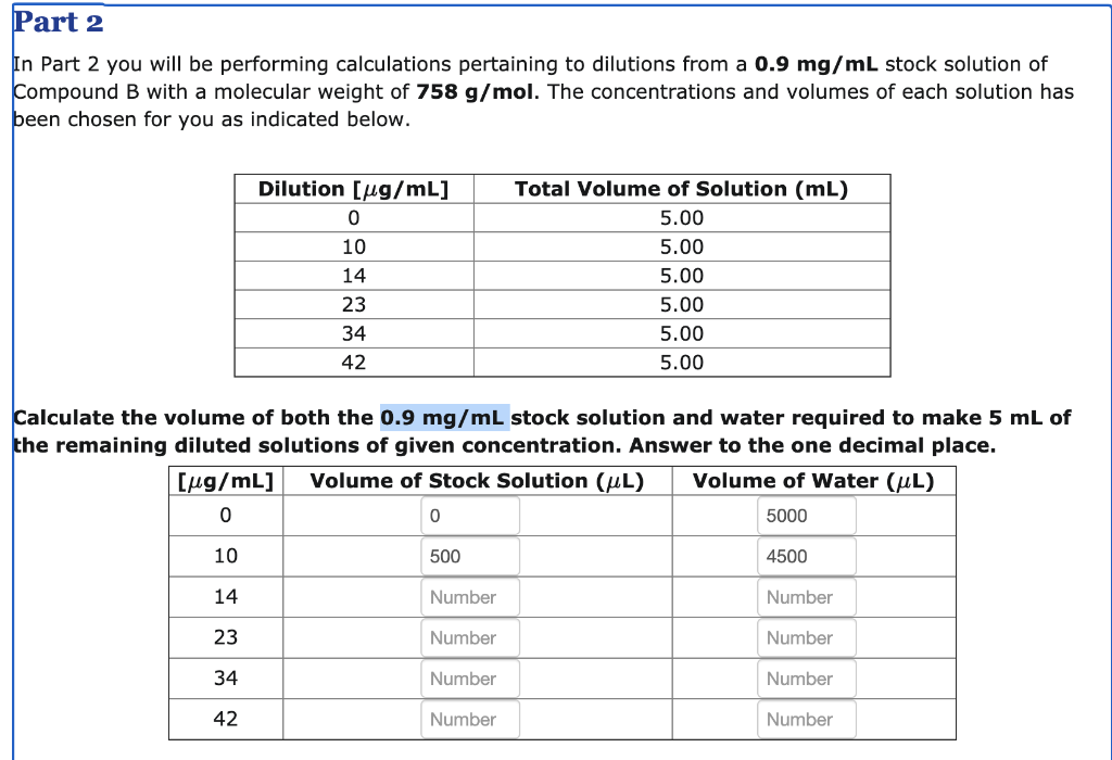 Solved Part 2 In Part 2 you will be performing calculations