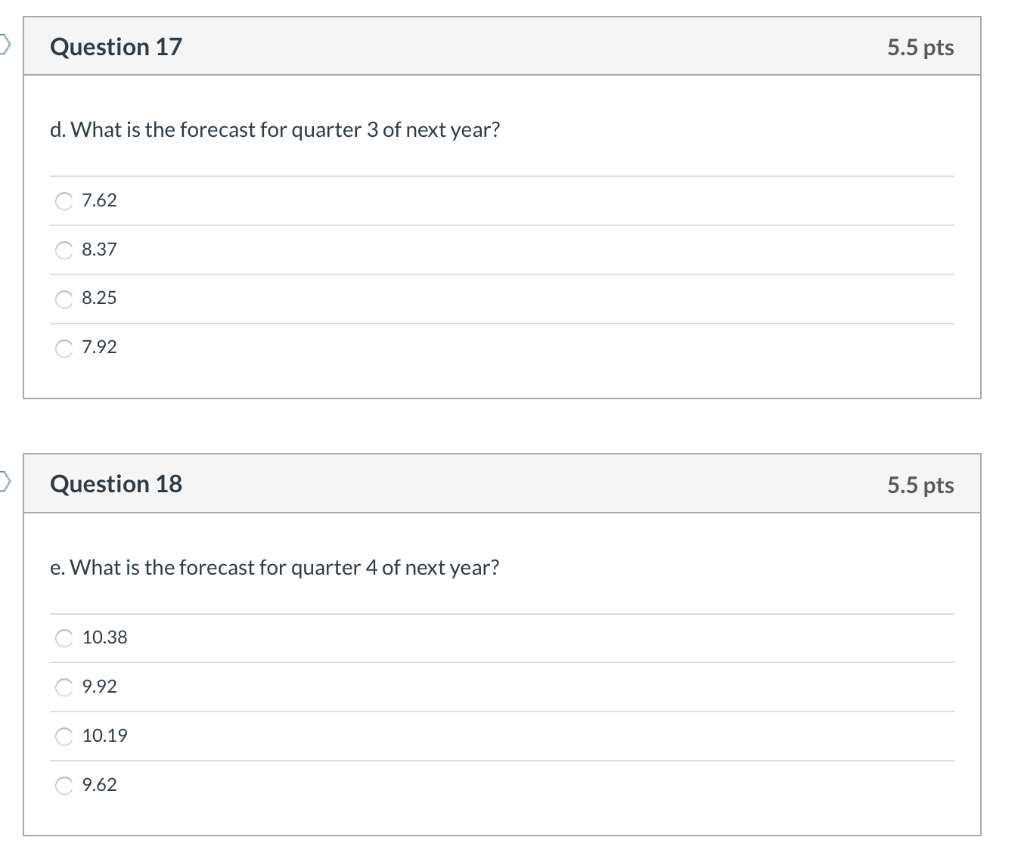 Solved Question 14 5.5 pts Consider the following time | Chegg.com