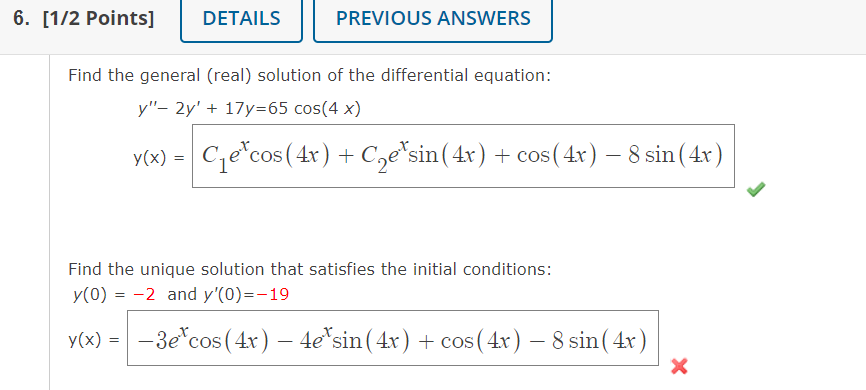 Solved 6 1 2 Points Details Previous Answers Find The Chegg Com