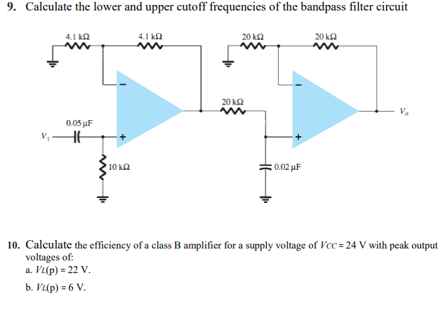 solved-9-calculate-the-lower-and-upper-cutoff-frequencies-chegg