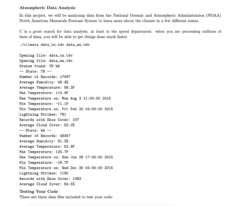 Solved Atmospheric Data Analysis In this project, we will be