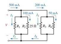Solved Find each of the unknown currents and voltage in the | Chegg.com