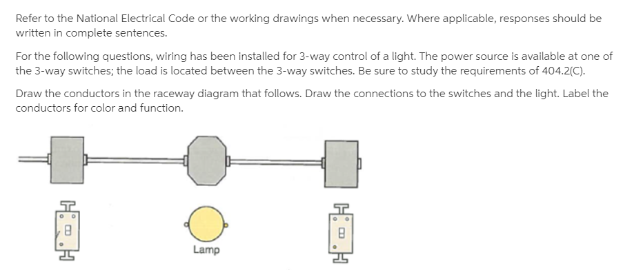 Draw the conductors in the raceway diagram that | Chegg.com