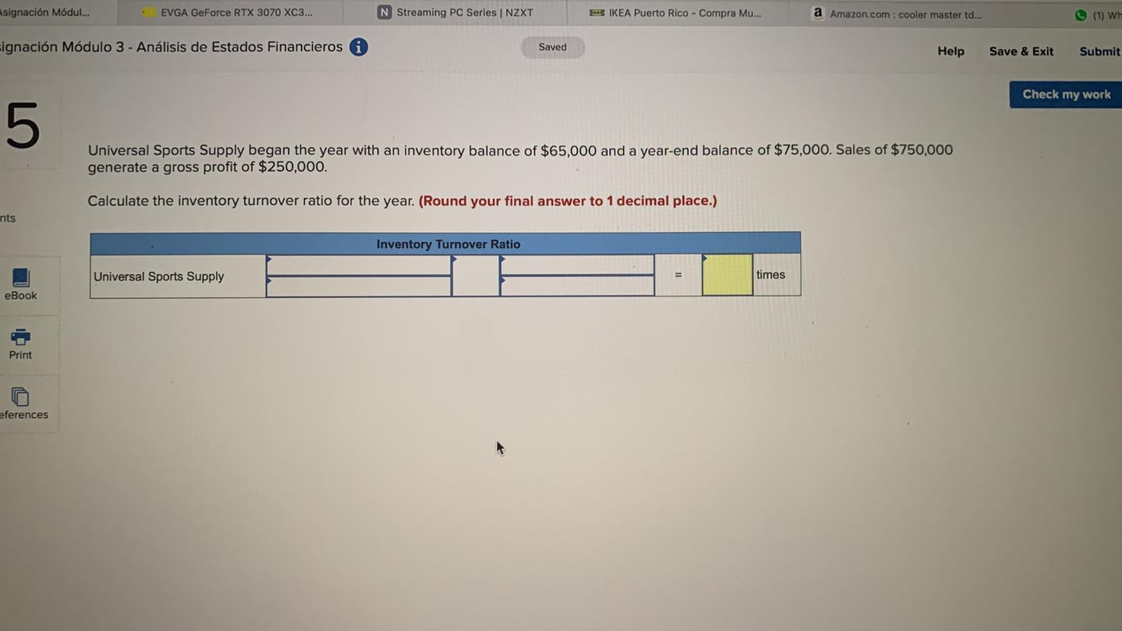 Solved signaci n M dul EVGA GeForce RTX 3070 XC3 N Chegg