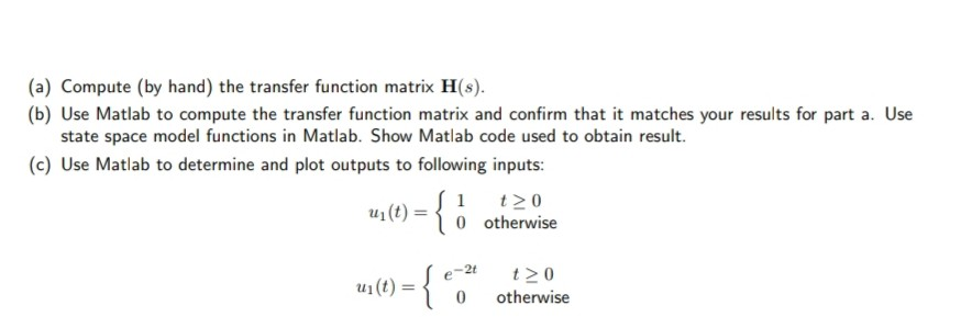 Solved 2. Consider a system with the following state | Chegg.com