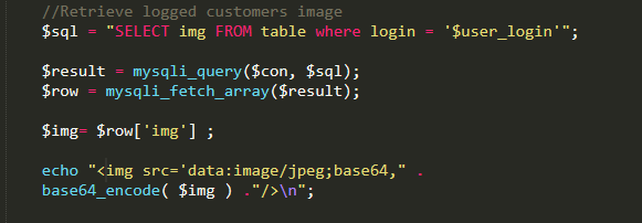Solved PHP HTML SQL I need help retrieving an image from | Chegg.com
