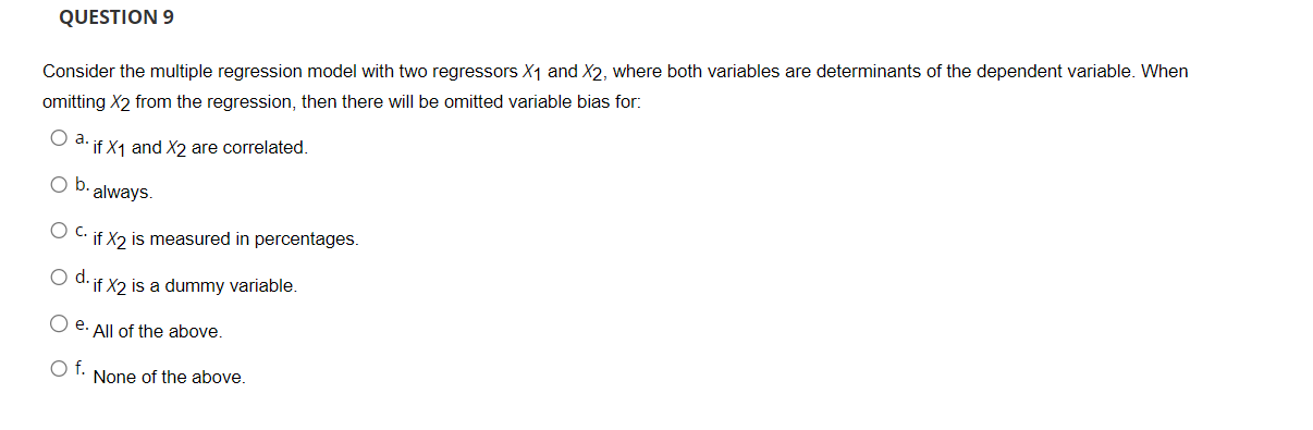 Solved Consider the multiple regression model with two | Chegg.com