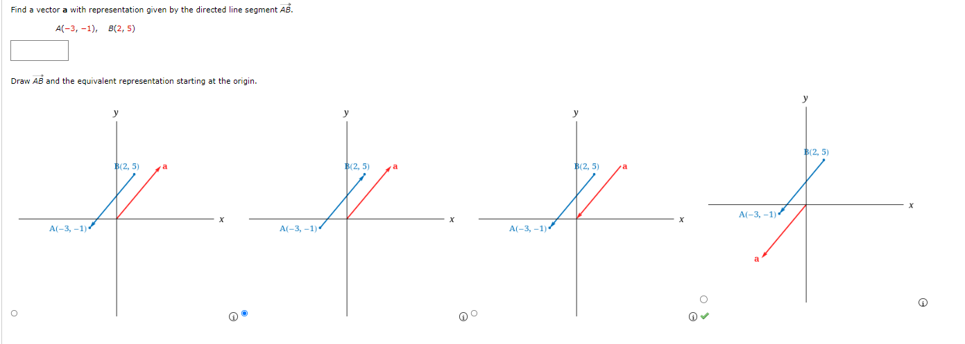 Solved Find a vector a with representation given by the | Chegg.com