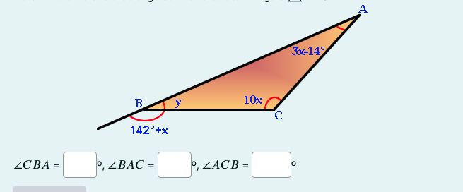 Solved Determine the value of the interior angles of the | Chegg.com