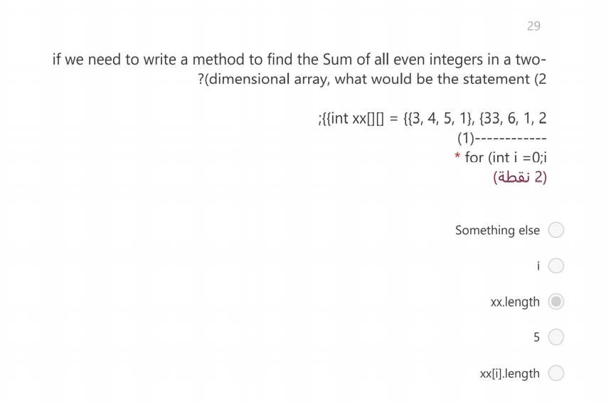 Solved 29 if we need to write a method to find the Sum of | Chegg.com
