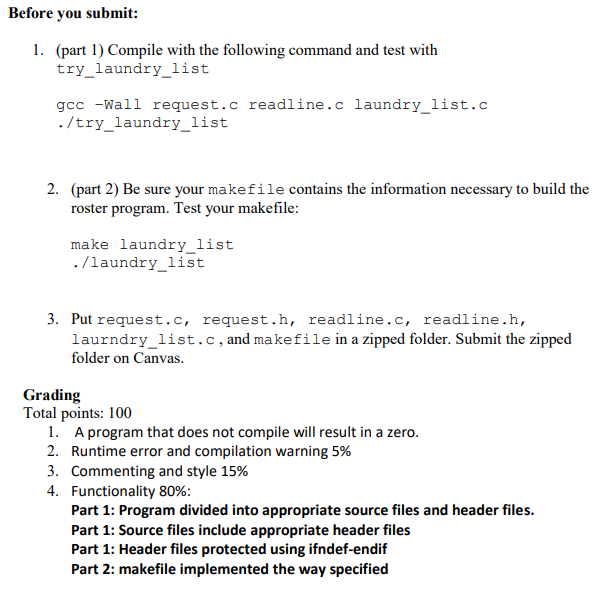 C Programming, Header Files & Sources files, | Chegg.com