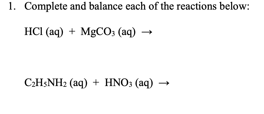 Phản ứng giữa Ethylamine (C2H5NH2) và Acid Nitric (HNO3)