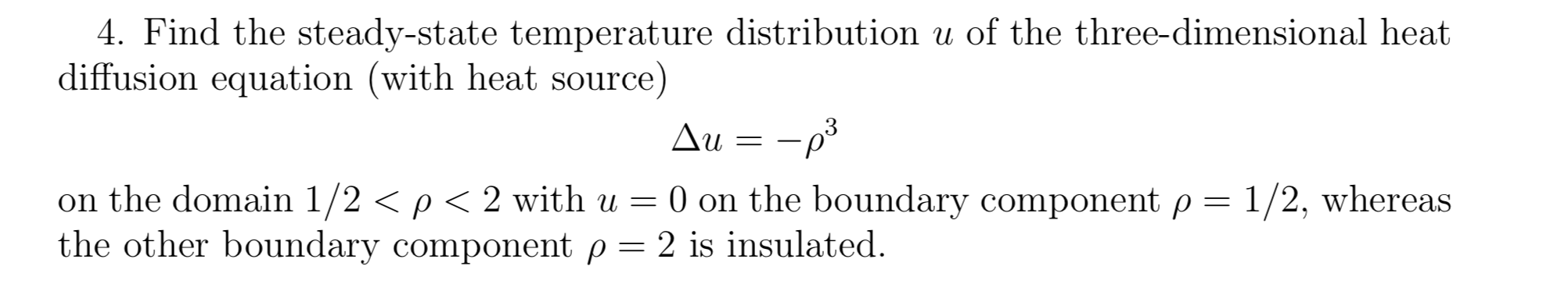 Solved 4. Find the steady-state temperature distribution u | Chegg.com