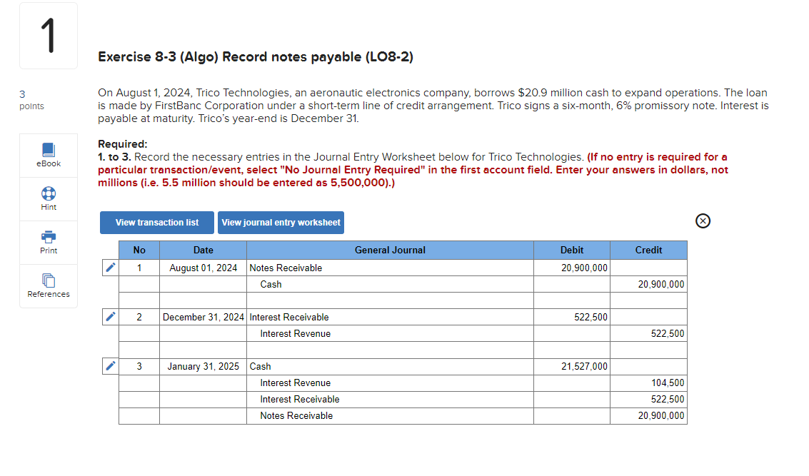 Solved On August 1, 2024, Trico Technologies, an aeronautic