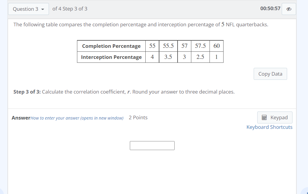 [Solved] The following table compares the completion perc