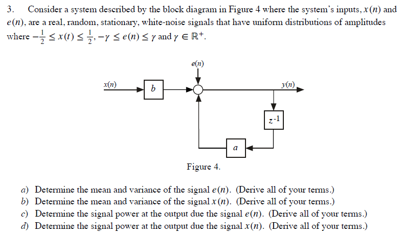 Solved 3. Consider a system described by the block diagram | Chegg.com