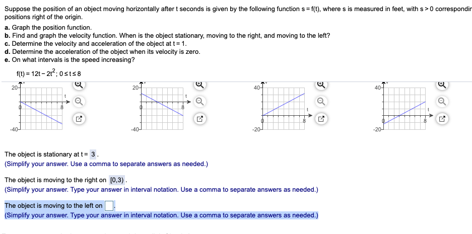 Horizontal Object Position Solved Suppose the position of an object moving horizontally | Chegg.com