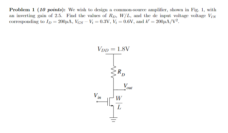 Solved Problem 1 (10 points): We wish to design a | Chegg.com
