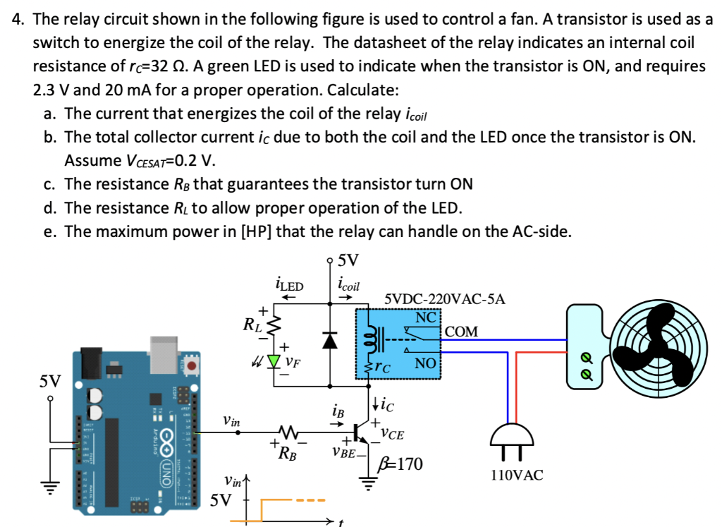Solved 4. The relay circuit shown in the following figure is