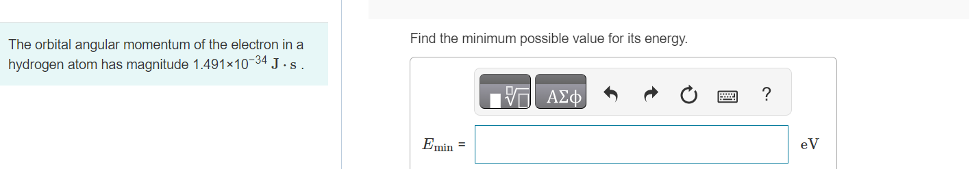 Solved The orbital angular momentum of the electron in a | Chegg.com